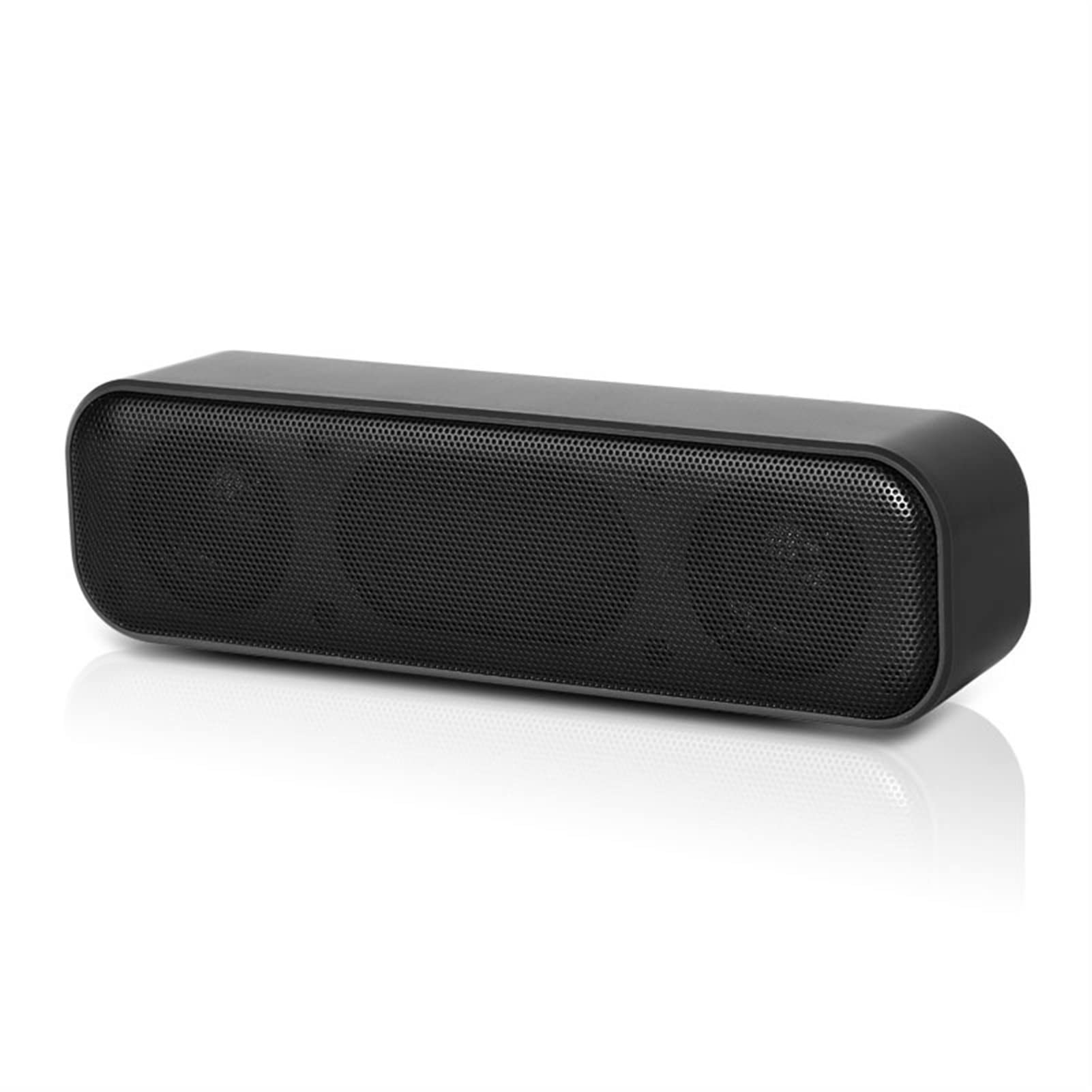 USB Powered Mini Soundbar for Desktop, Laptop, TV - Compact Wired Computer Speakers for Home Office, Gaming, and Multimedia Use