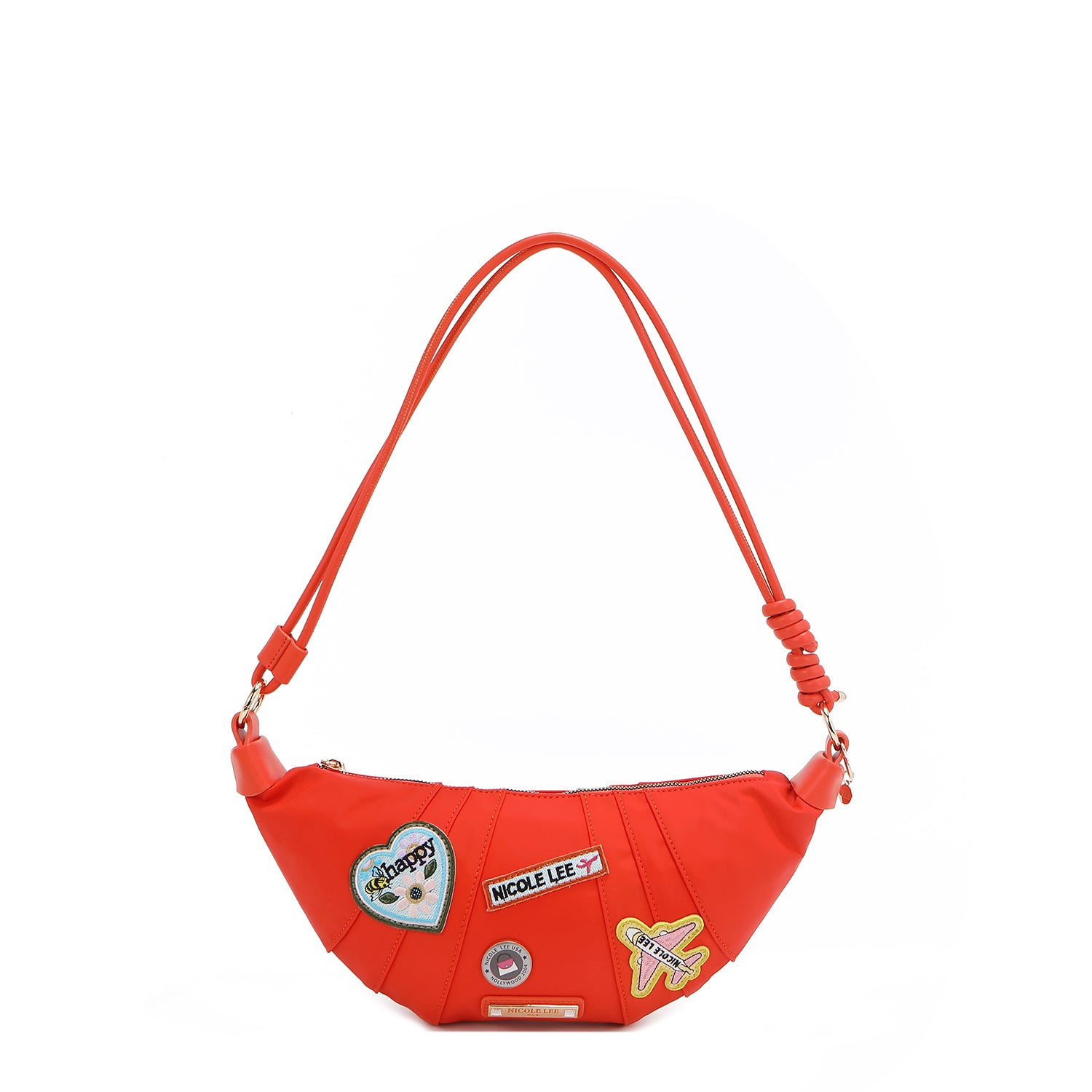 Color Patch Croissant Bag - Stylish & Trendy Shoulder Bag for Women - Perfect for Work, Travel & Everyday Use