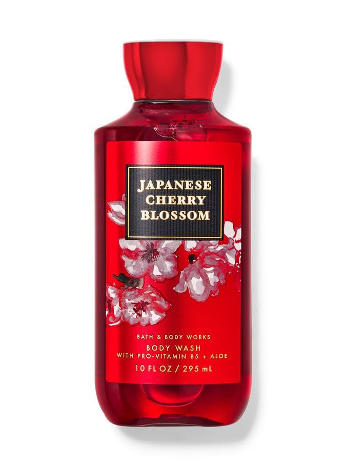 Bath & Body Works Japanese Cherry Blossom Body Wash - 8.5oz (295ml) Moisturizing Shower Gel for Women, Floral Scented Cleanser for Soft Skin | Perfect for Daily Shower, Spa Day & Gift Giving