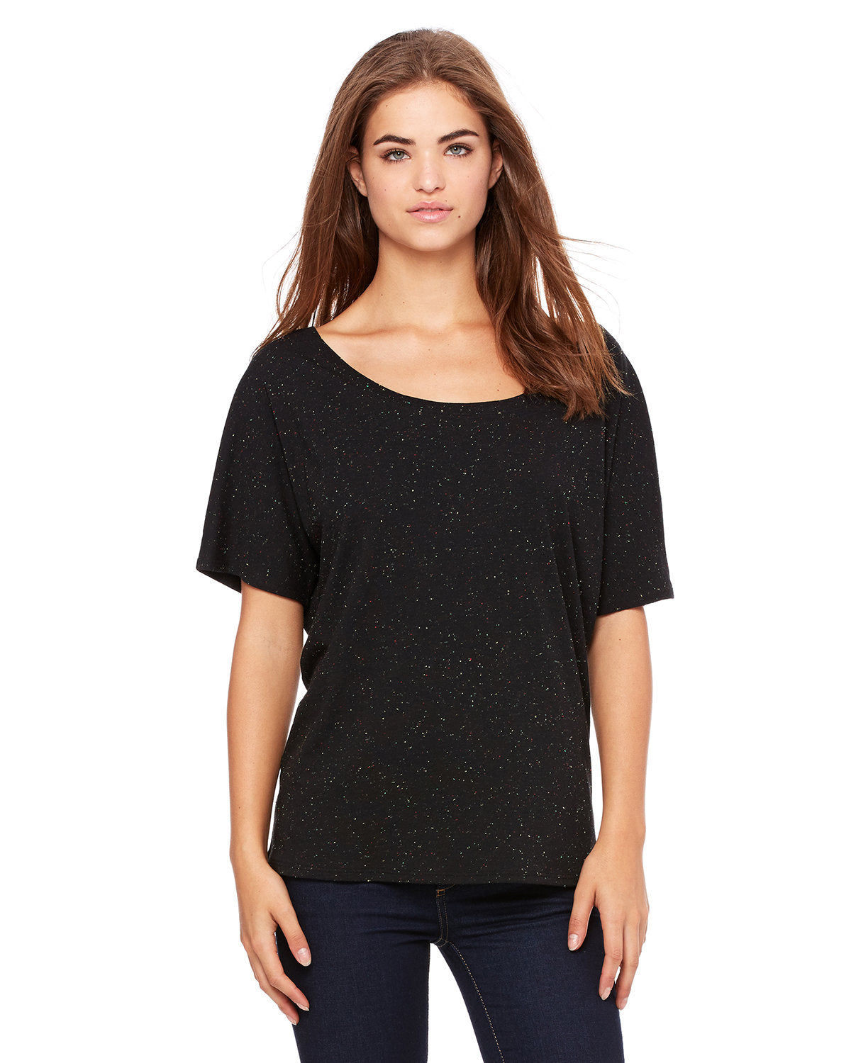 Bella + Canvas 8816 Women's Slouchy Scoop Neck T-Shirt - Soft & Comfortable Casual Tee for Everyday Wear, Lounge, and Outfits