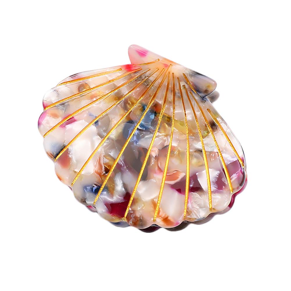 Stylish Acetate Hair Claw Clip for Women - Fashionable Hair Clamp & Hairpin Accessory for Half-Up Hairstyles (Colorful) - Perfect for Parties, Weddings & Everyday Wear