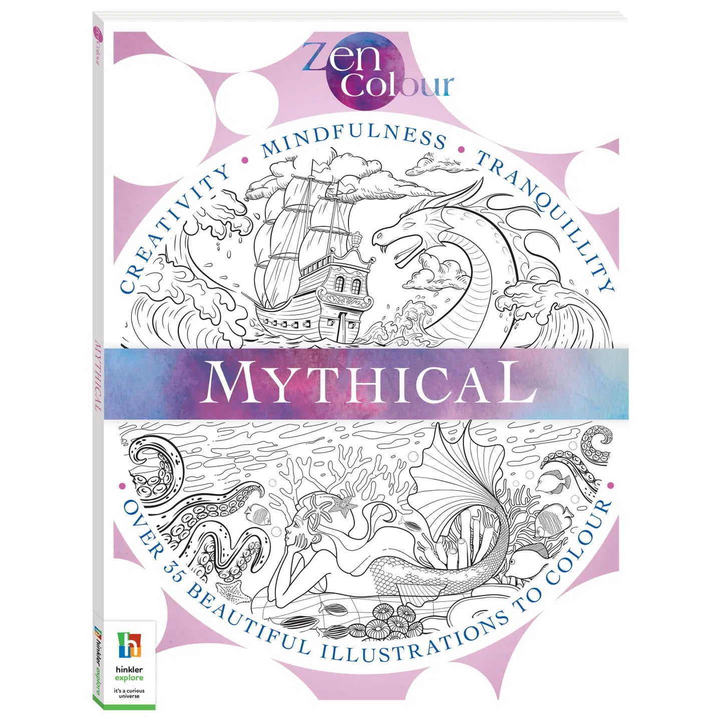 Zen Coloring Book for Adults - Mythical Creatures & Fantasy Art - Stress Relief & Mindfulness Meditation - Perfect for Relaxation, Art Therapy & Creative Inspiration