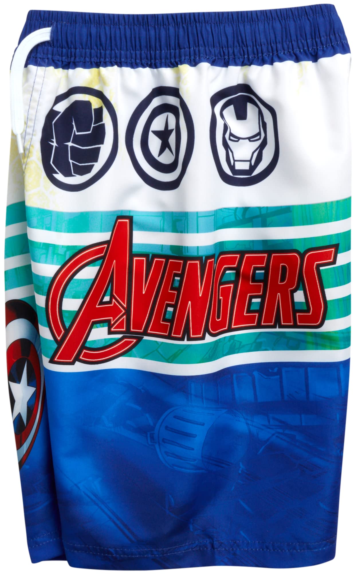 **Marvel Avengers Boys' Swim Trunks - Spider-Man, Captain America, Hulk, UPF 50+ Quick Dry Swim Shorts for Kids (2T-12) - Perfect for Pool, Beach & Summer Water Play**