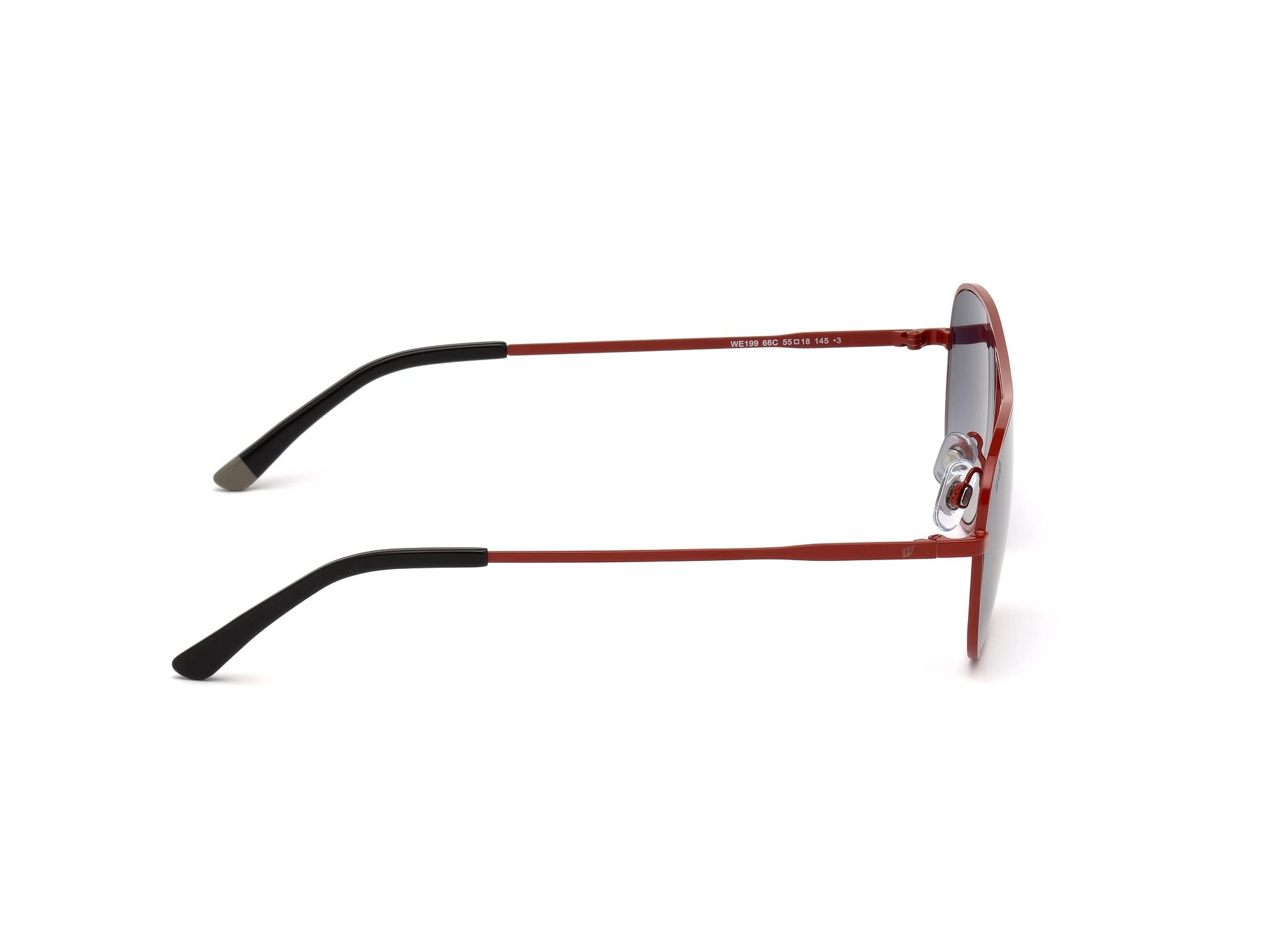 Unisex Adults WE0199 66C 55 Optical Frames in Red (ROSSO LUCFUMO SPECCHIATO) – Stylish & Lightweight Eyeglasses for Men & Women – Perfect for Reading, Work, and Everyday Fashion