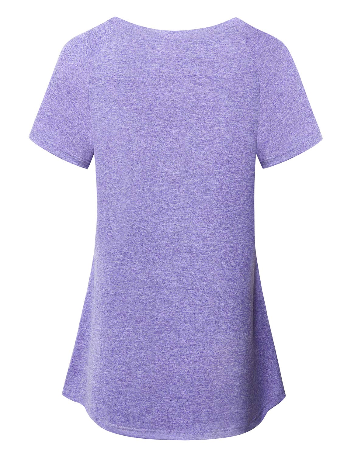 MOQIVGI Women's Short Sleeve Workout Shirts - Breathable Yoga Running Fitness Activewear Tops for Gym, Jogging & Outdoor Sports