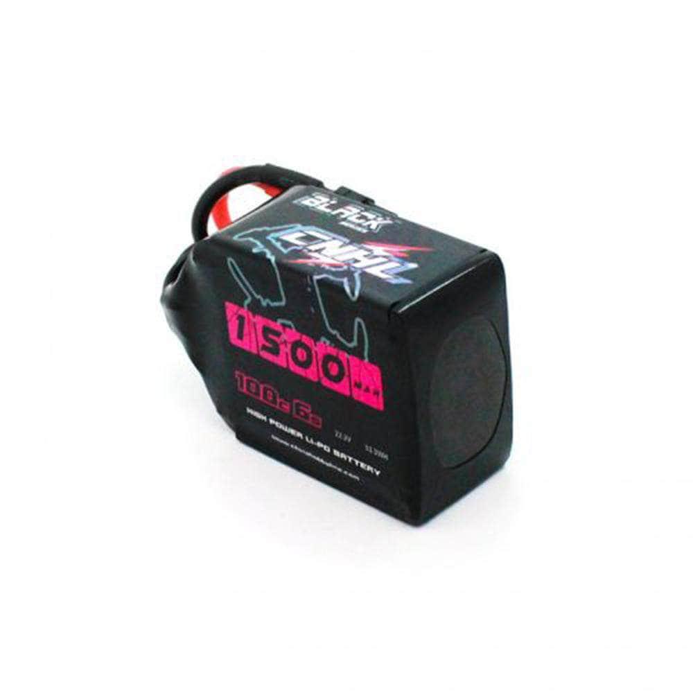CNHL Black Series 22.2V 6S 1500mAh 100C LiPo Battery with XT60 Connector - High Performance RC Drone & Airplane Battery for FPV Racing and Long Flight Time