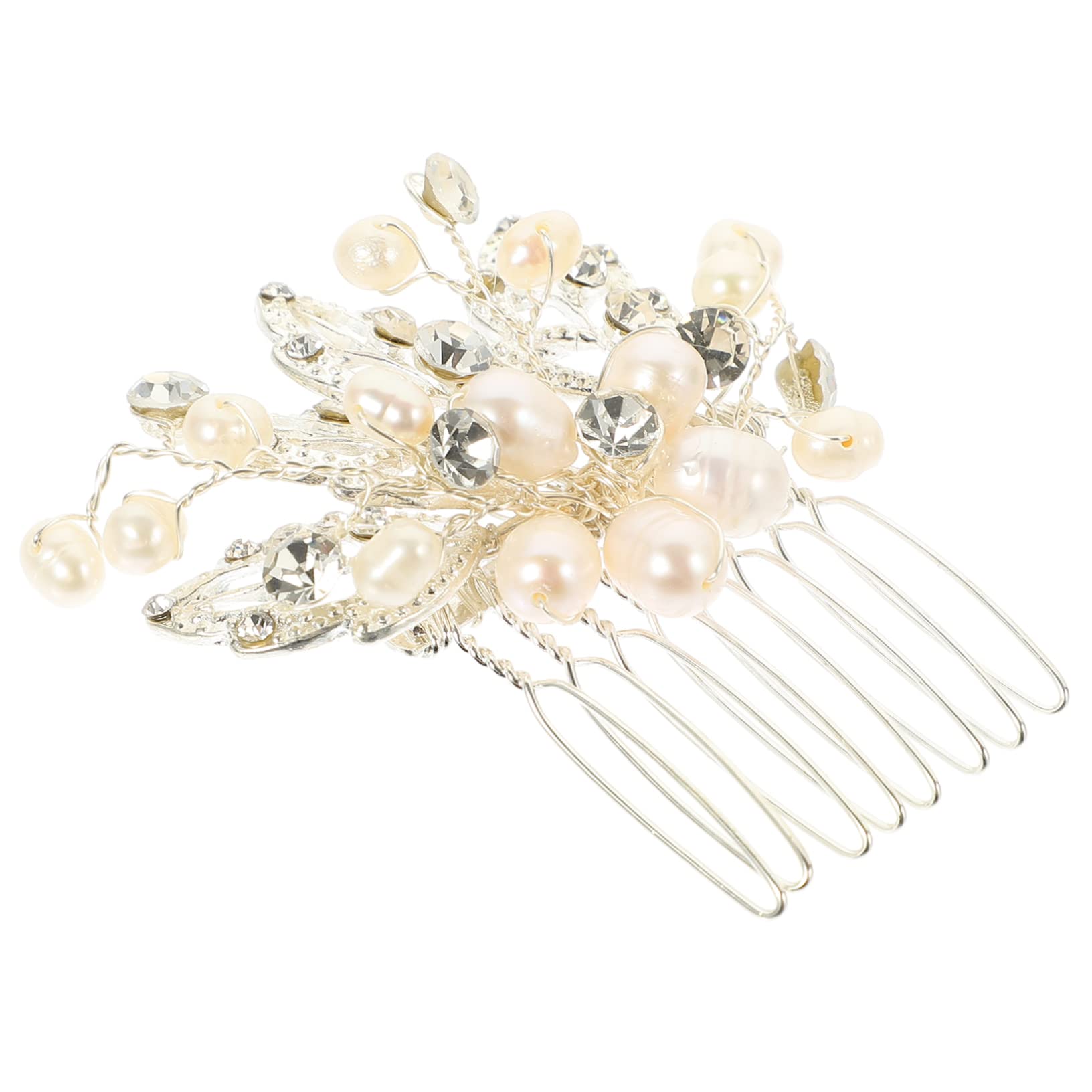 Elegant Pearl Rhinestone Hair Comb for Brides - Wedding & Party Accessory