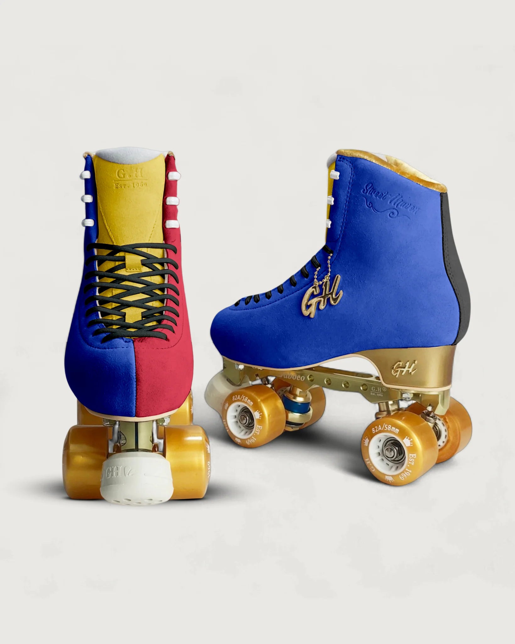 GH Street Maven Quad Roller Skates with/without Air Holes - Color Jam Wheels for Outdoor & Indoor Skating, Park Rides, and Fitness Training