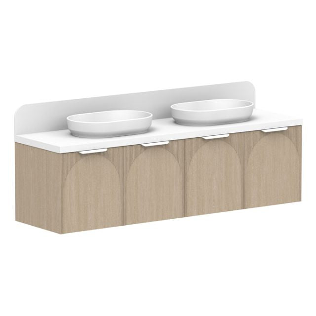 ADP Archie Wall Mounted Bathroom Vanity with Sink - Modern Floating Vanity for Small Spaces, Perfect for Apartments and Powder Rooms