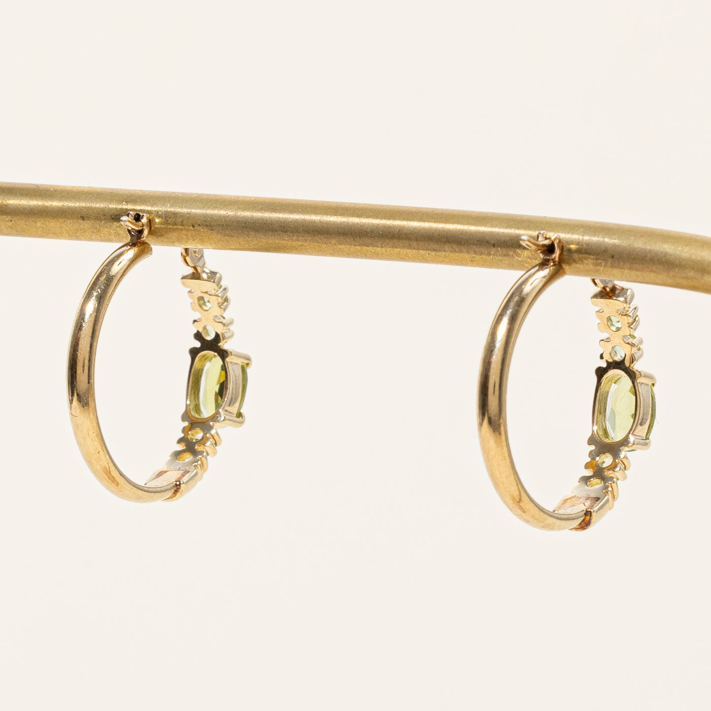 Peridot Hoop Earrings 1.00ctw - Dainty Green Gemstone Jewelry for Women | Perfect for Everyday Wear, Parties & Special Occasions
