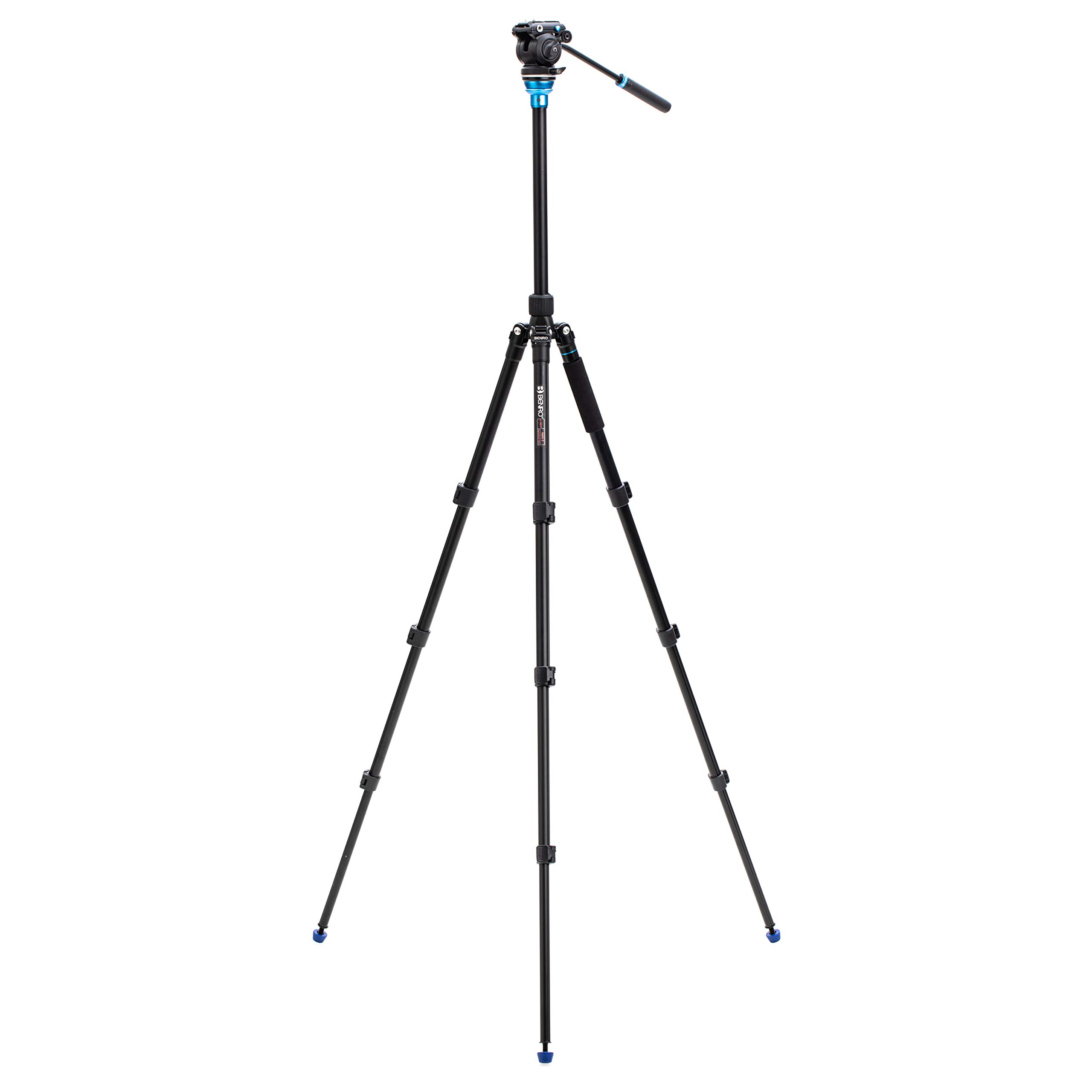 Benro Aero2 Travel Angel Lightweight Carbon Fiber Video Tripod with S2Pro Fluid Head - Perfect for Vlogging, Travel Photography & Outdoor Filming