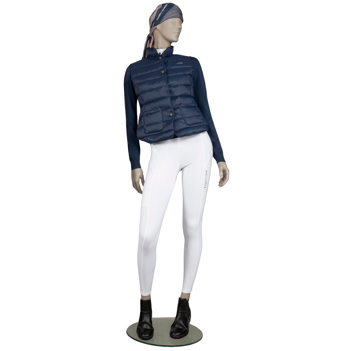 Equiline Women's Ebice Lightweight Down Vest - Warm Winter Puffer Jacket for Outdoor Activities & Casual Wear