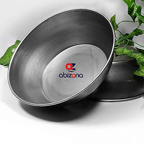 Abizona Traditional Pure Iron Henna Bowl for Hair Dye & Mehendi Mixing - 6 Inch, 0.05 LTR Small Black Paste Bowl - Perfect for DIY Hair Coloring, Bridal Mehendi & Home Spa Treatments