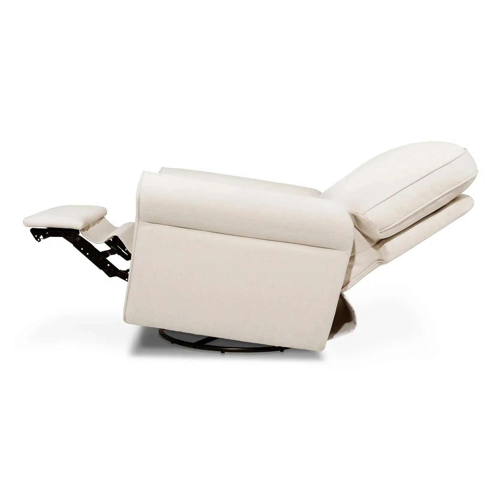 Monogram by Namesake Monroe Pillowback Power Recliner - Natural Eco Twill Performance Fabric Reclining Chair for Living Room, Home Theater & Relaxation