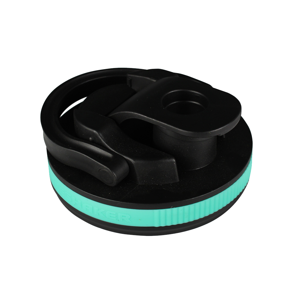 Black Lid with Mint Band