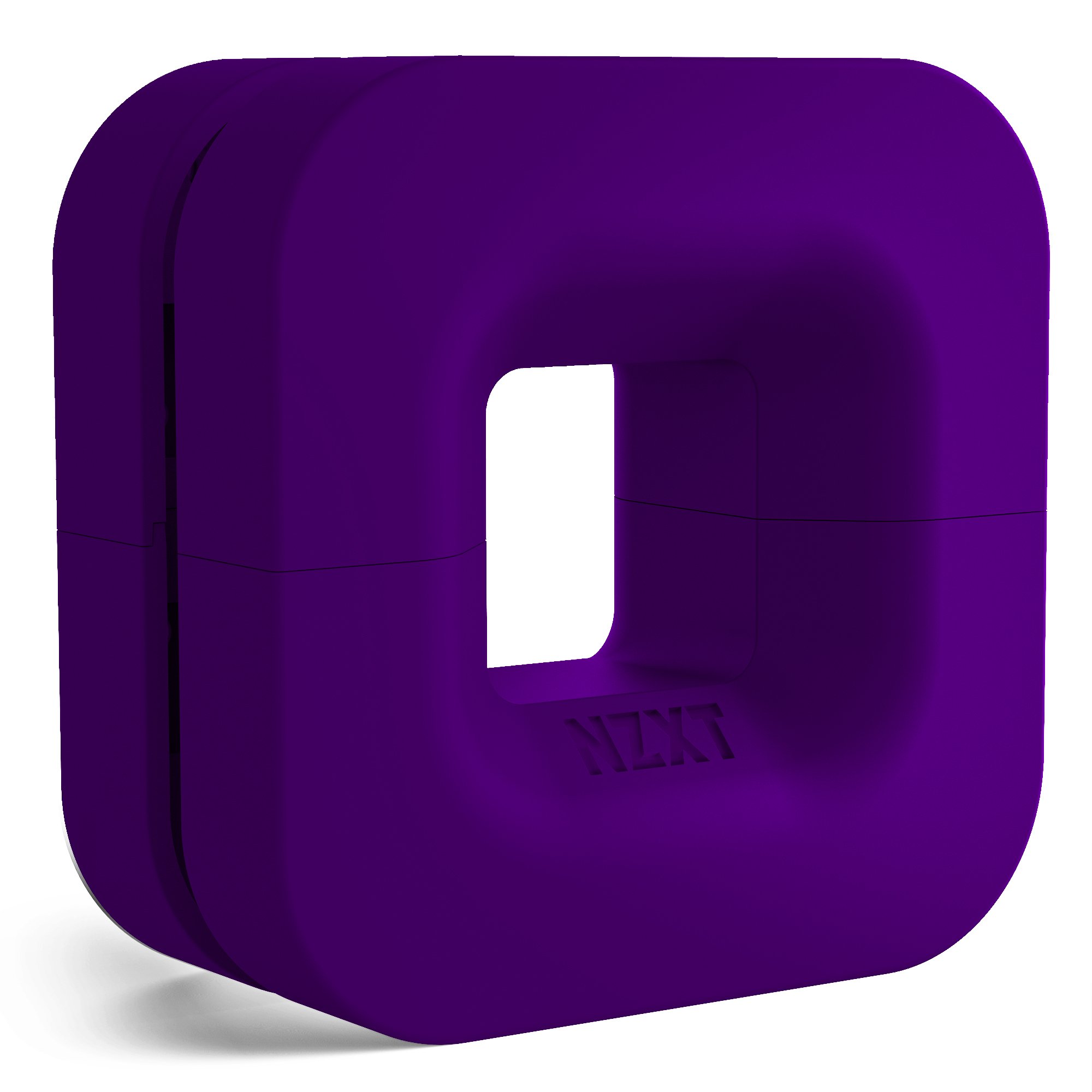 NZXT Puck - Magnetic Cable Organizer & Headset Holder - Compact Silicone Design for PC Cases (Purple) - Perfect for Gaming Setup and Workspace Organization