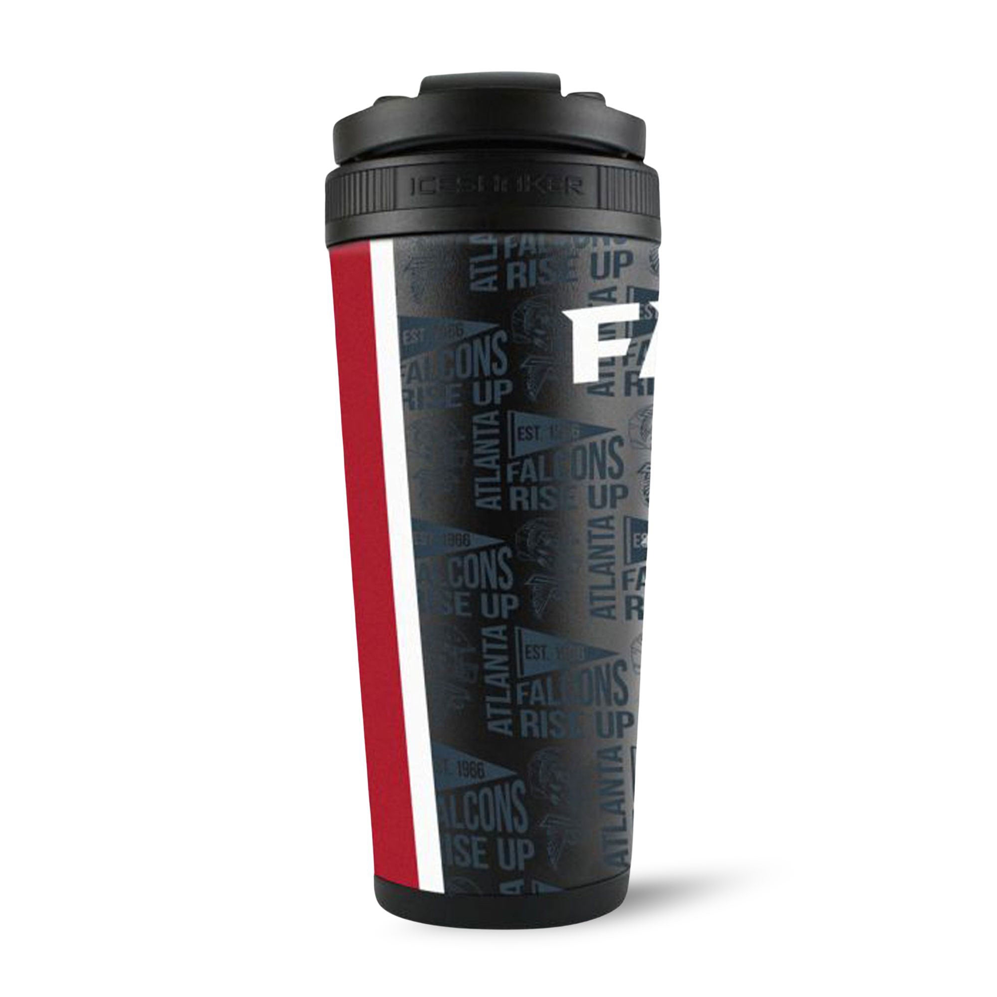 Official Atlanta Falcons 4D Insulated Stainless Steel Water Bottle - Leakproof Sports Shaker for Gym, Workouts & Tailgating