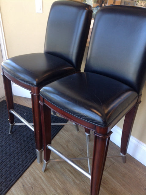 Set of 2 Thomasville Bogart Collection Bar Stools - 24