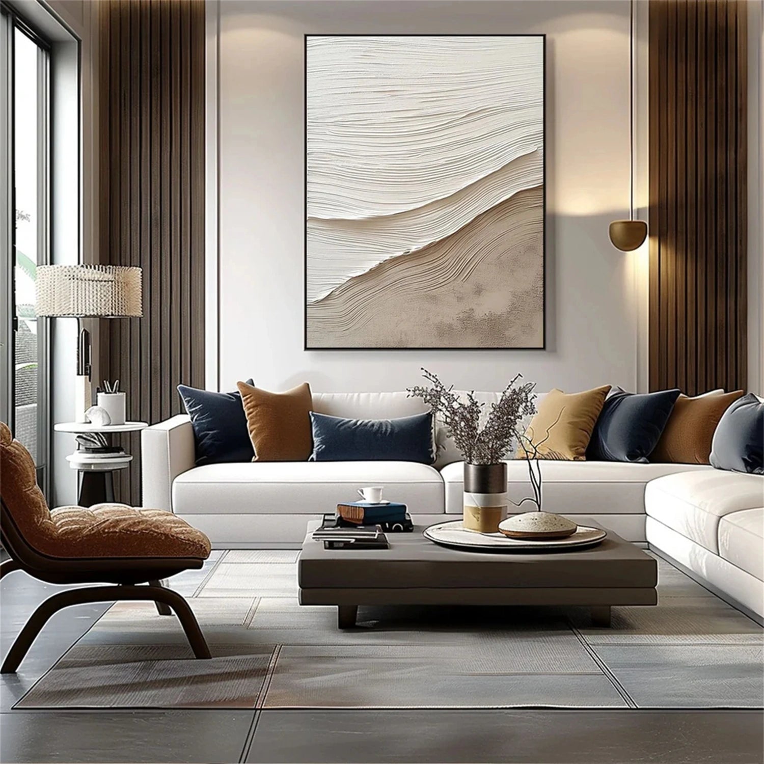 Ocean and Sky Painting #OS 222 - Handmade Canvas Wall Art for Home & Office Decor - Perfect for Living Room, Bedroom or Office