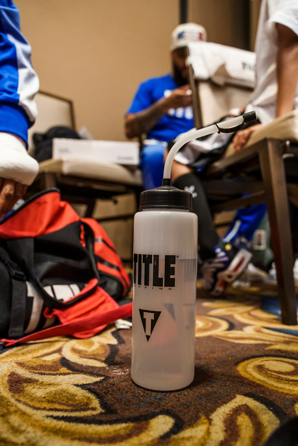 TITLE Boxing Super Pro Water Bottle - 24oz Insulated Stainless Steel Sports Water Bottle with Leak-Proof Lid for Gym, Workouts & Outdoor Activities