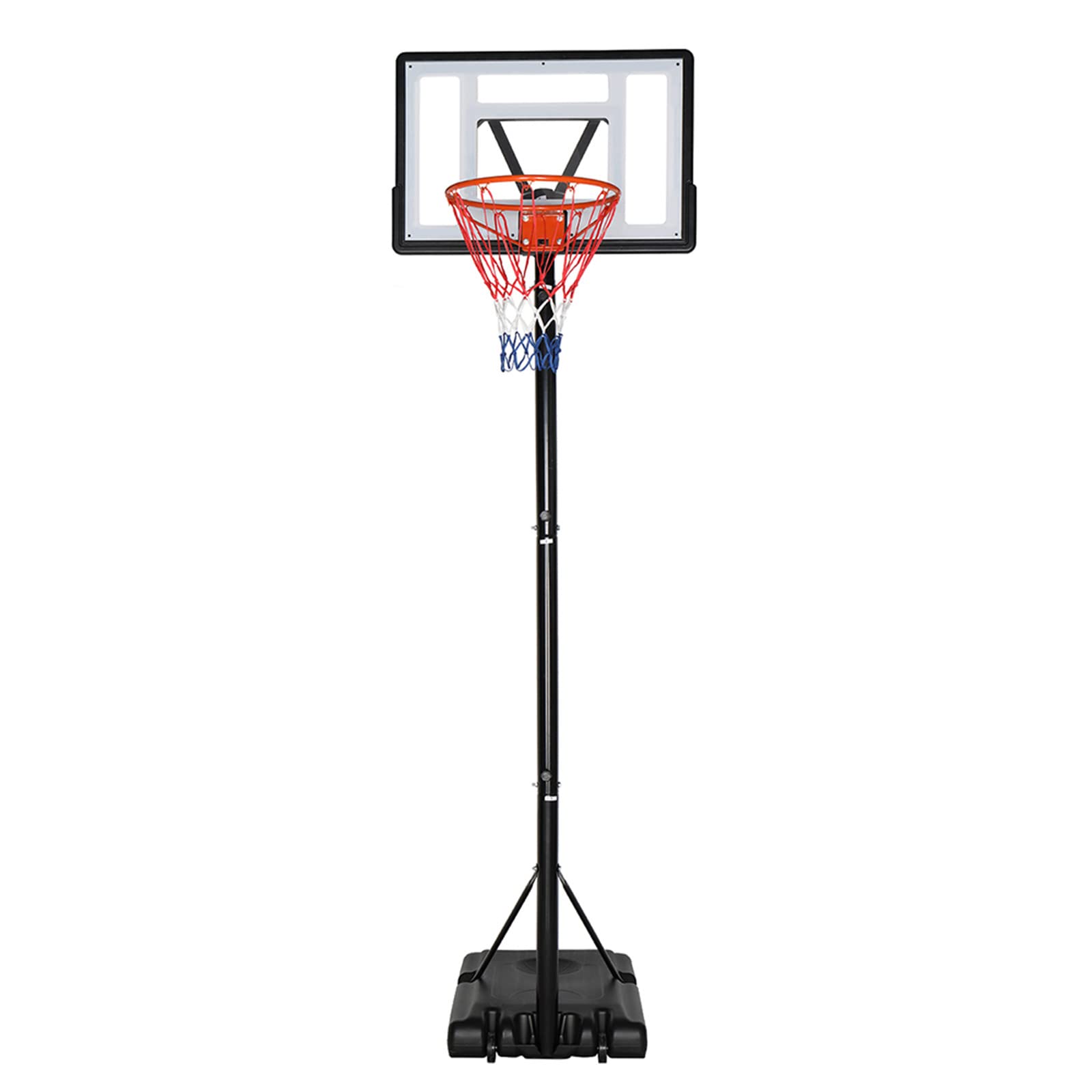 Portable Adjustable Basketball Hoop 7-10 Feet - Outdoor Basketball Goal System for Adults & Teens - Perfect for Backyard, Driveway, School & Community Courts - Durable for All-Weather Play