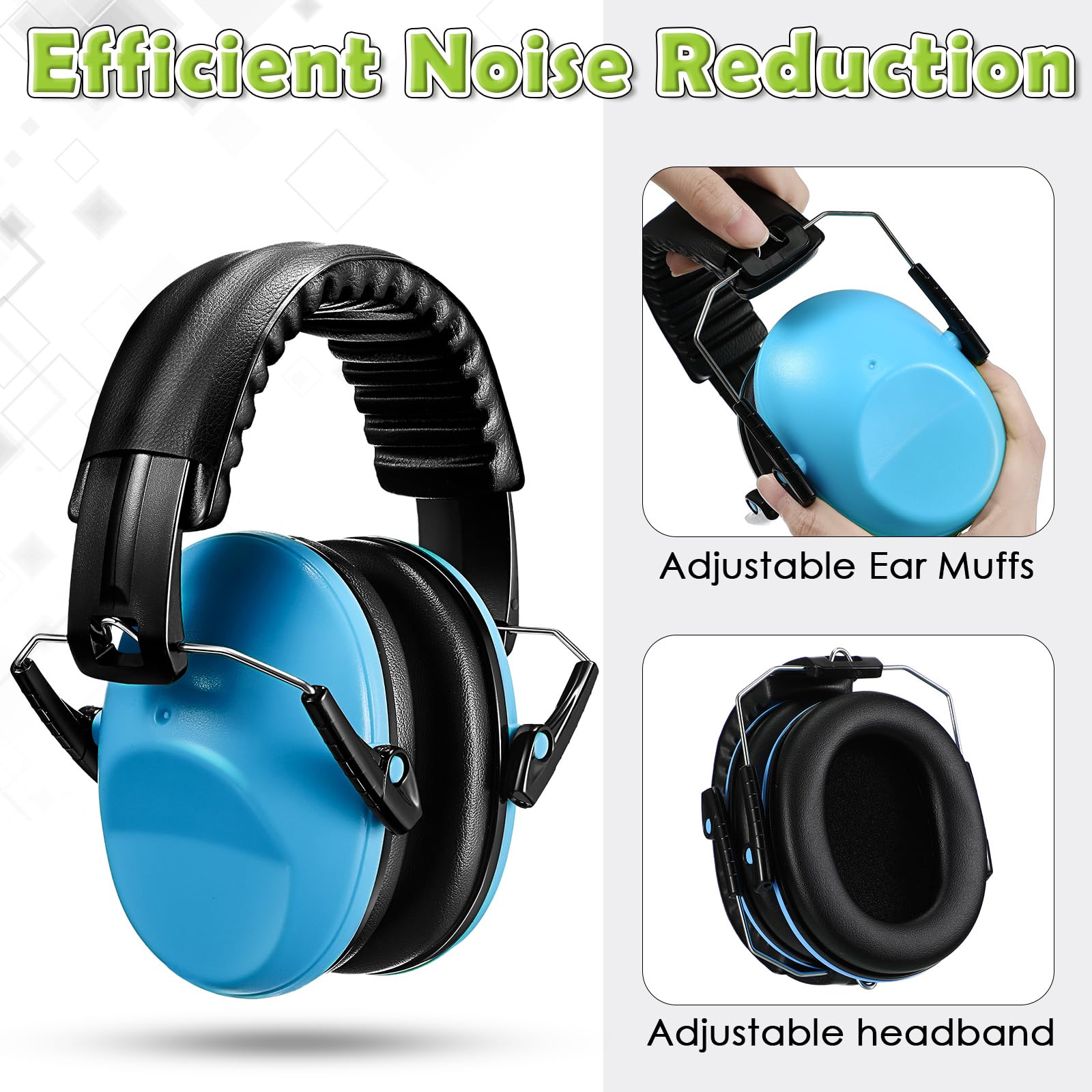 Copkim 12 Pack Kids Ear Protection Headphones - Adjustable Noise Cancelling Headphones for Toddlers & Children with 27NRR Rating - Perfect for Autism, Sensory Sensitivity, Air Travel & Loud Events