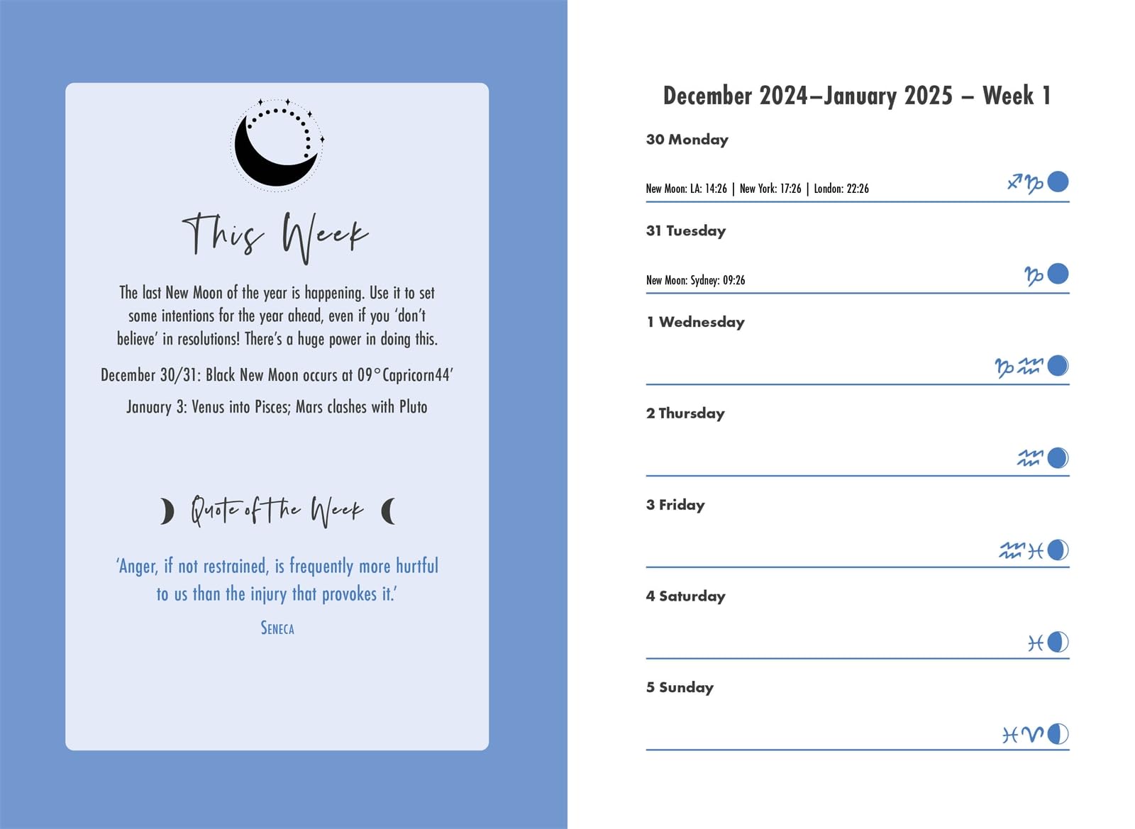 Moonology™ Diary 2025 - Lunar Planner & Astrology Journal for Manifestation, Goal Setting & Moon Phases Tracking | Perfect for Spiritual Growth, Self-Care & Witchcraft Practices