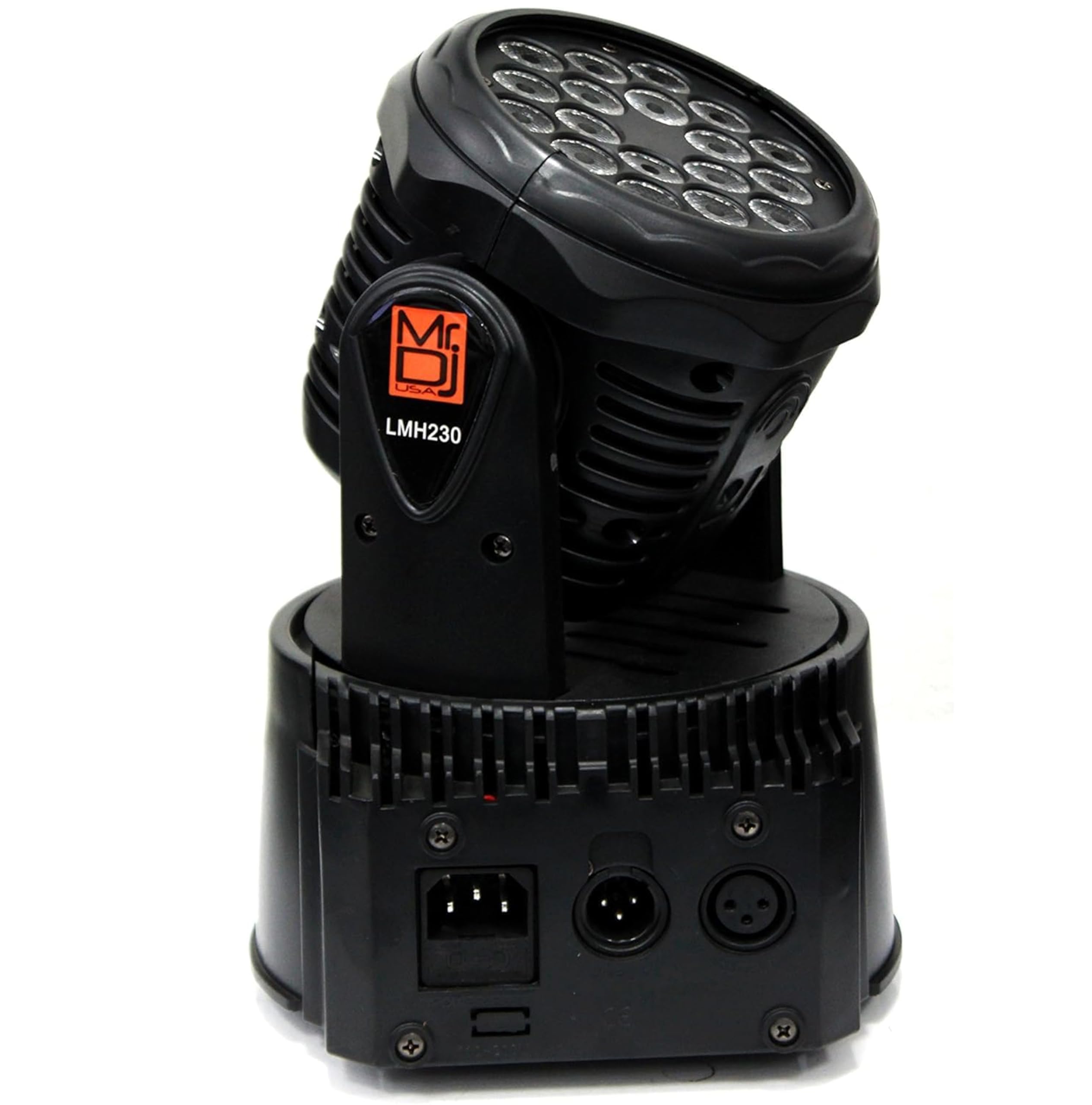 MR DJ USA - 2 Piece Set LMH230 100W RGBW 7-LED Moving Head Wash Light with DMX Control - Professional Stage Lighting for DJ, Party, Concert and Event Performances