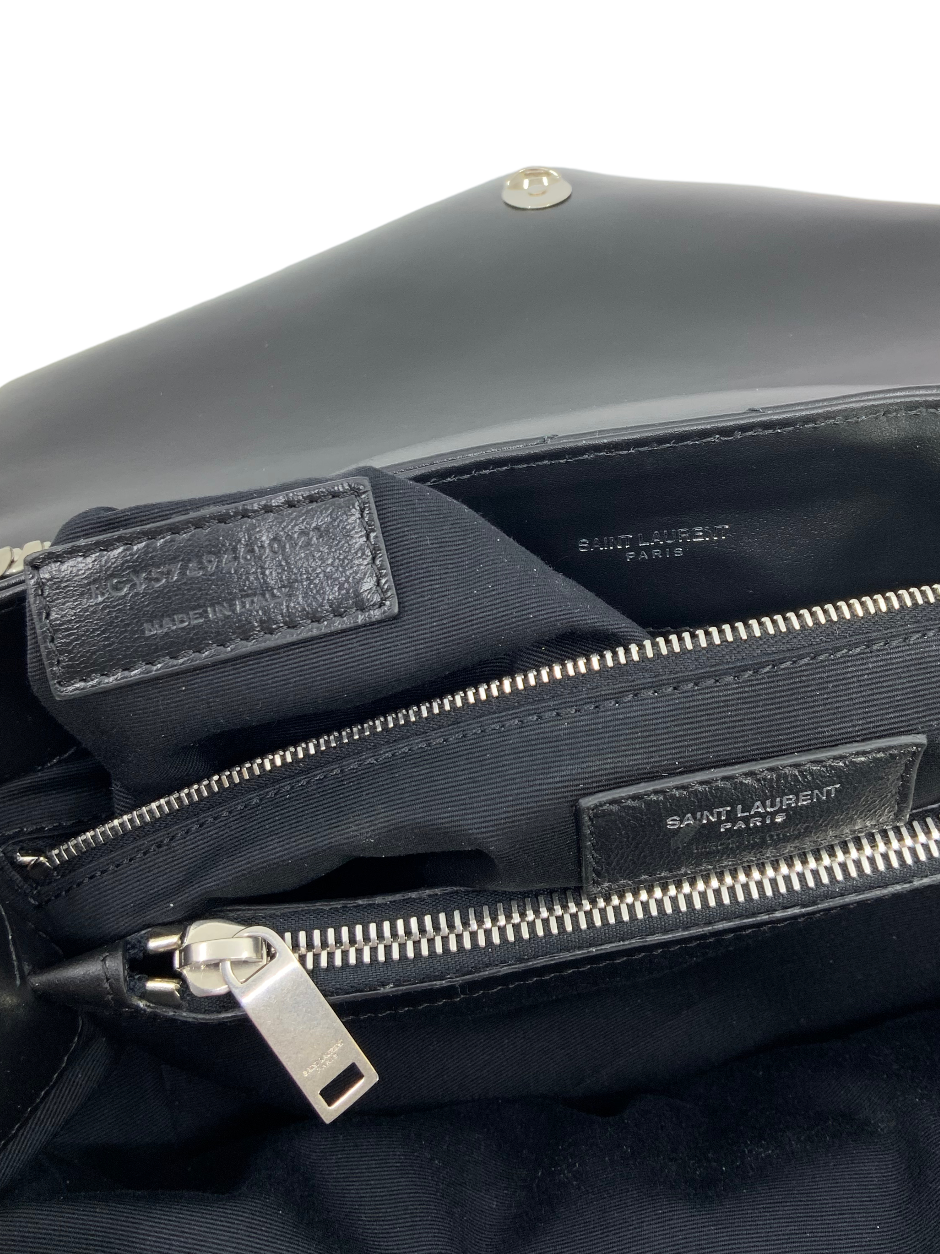 SAINT LAURENT Loulou Medium Shoulder Bag - Genuine Calfskin Leather, Gold-Tone Hardware - Perfect for Work, Evening & Special Occasions
