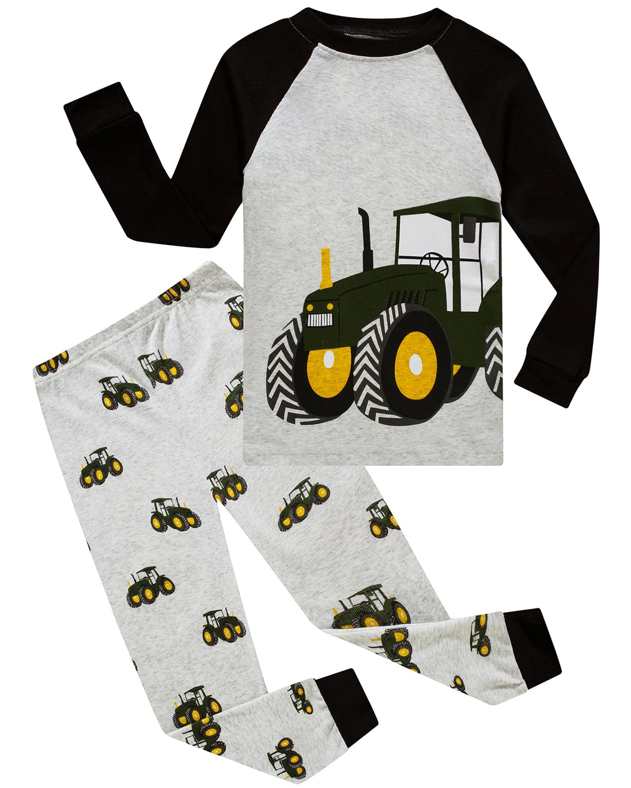 Boys' Cotton Long Sleeve Pajama Sets - Soft & Comfortable Toddler Sleepwear for Bedtime & Lounging