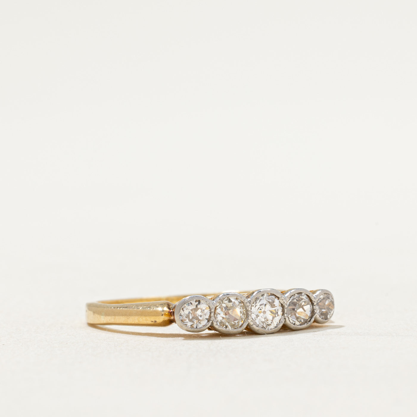 Vintage 0.50ctw Old European Cut Diamond Ring - Size 6.75 - Antique Style Engagement Wedding Band - Perfect for Bridal Jewelry, Anniversary Gifts & Special Occasions