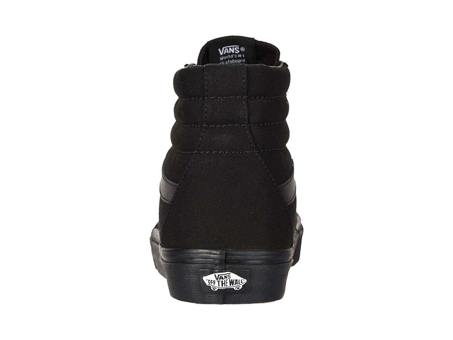 Vans SK8 Hi Black/Black Skate Shoes - Classic High Top Sneakers for Men & Women | Durable Canvas & Suede | Perfect for Skateboarding, Streetwear & Casual Outfits