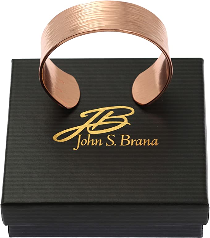 3/4 Inch Wide Chased Copper Bark Cuff Bracelet for Women - Handmade Boho Jewelry - Perfect for Casual Wear, Weddings & Special Occasions