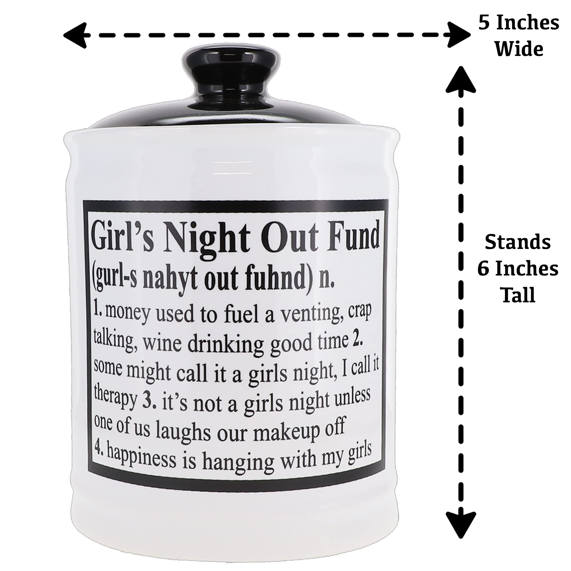 Best Gifts for Women - Cute Piggy Bank & Candy Jar for Girls Night Out, Birthday, Sister & Friend Gifts - Perfect for Parties, Home Decor & Savings