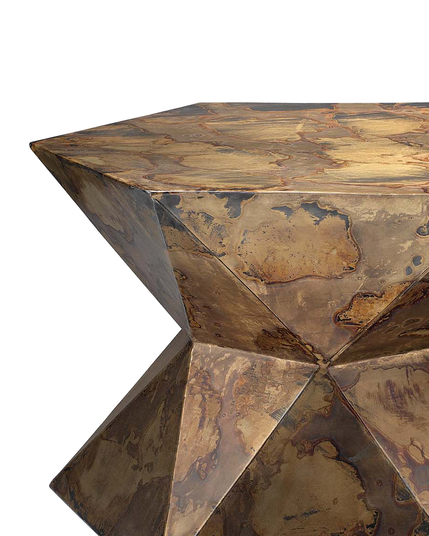 Stylish Large Crown Side Table - Modern End Table for Living Room, Bedroom & Office - Perfect for Decor, Storage & Display