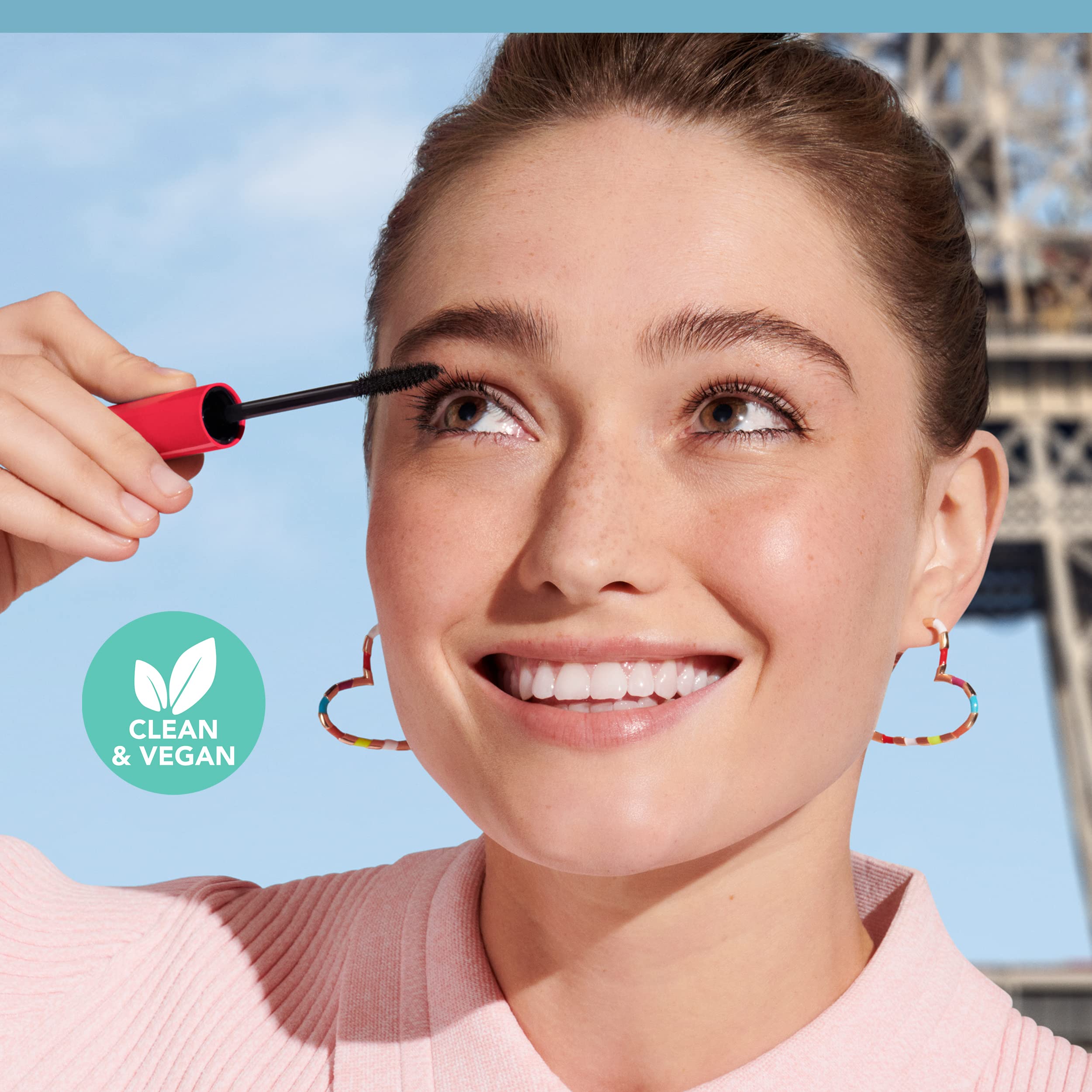 Bourjois Healthy Mix Clean Mascara - 001 Noir Black | Lengthening & Volumizing for Natural Look | Perfect for Everyday Wear & Special Occasions