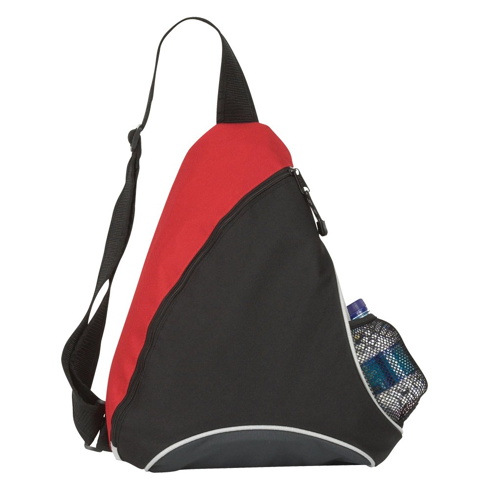 eBuyGB Monostrap Triangle Rucksack - Lightweight Waterproof Backpack for School, College & Travel - Perfect for Students, Hiking & Daily Commute