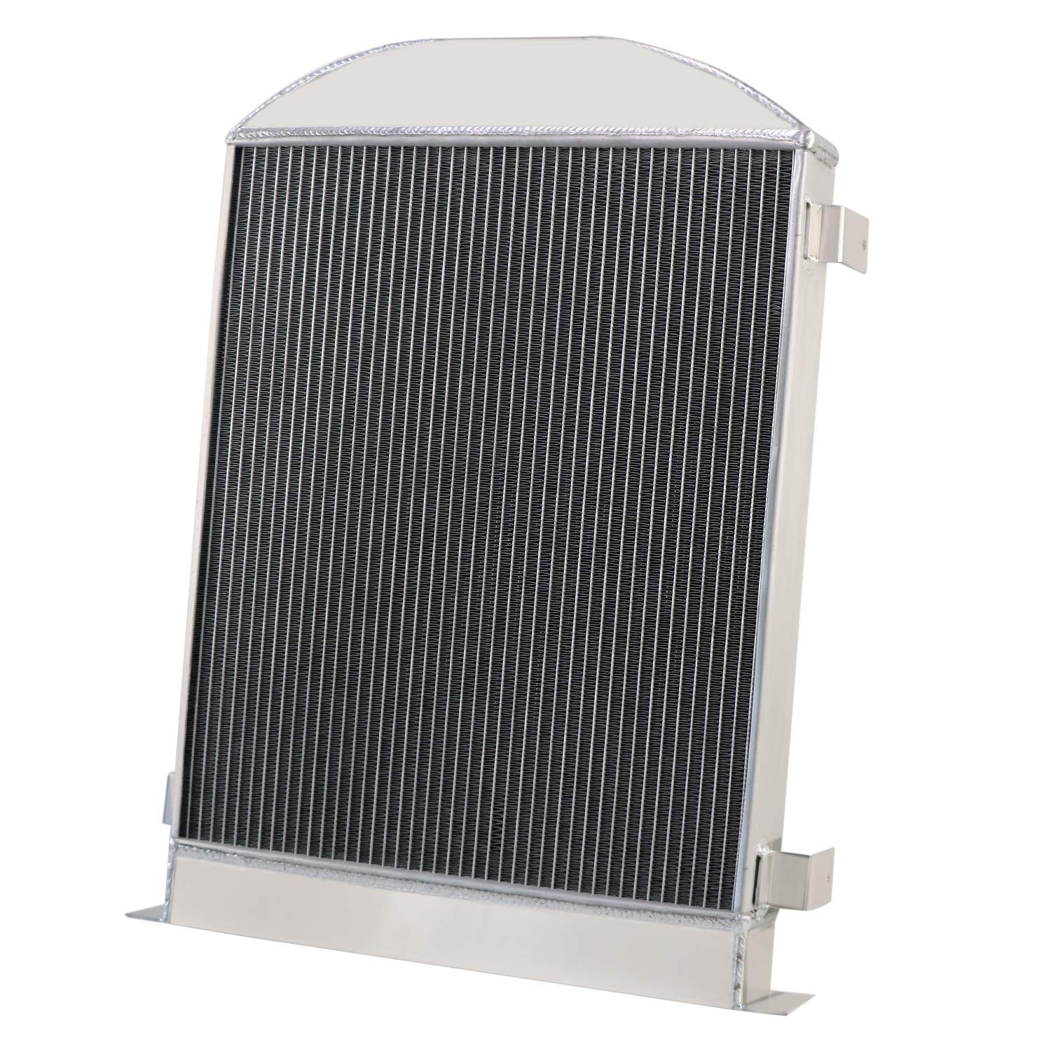 High-Performance 3 Row Aluminum Radiator Shroud Fan for Ford Model A (1930-1931) with GM Chevy V8 Engine - Complete Cooling System Upgrade Kit for Hot Rods & Classic Car Restoration Projects