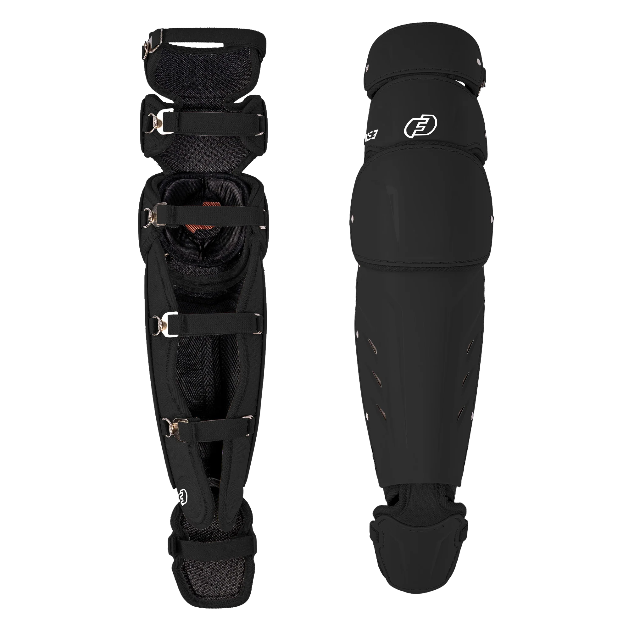 FORCE3 XS3® Pro Leg Guards for Adults - Baseball & Softball Protective Gear - Perfect for Catchers, Umpires & Players