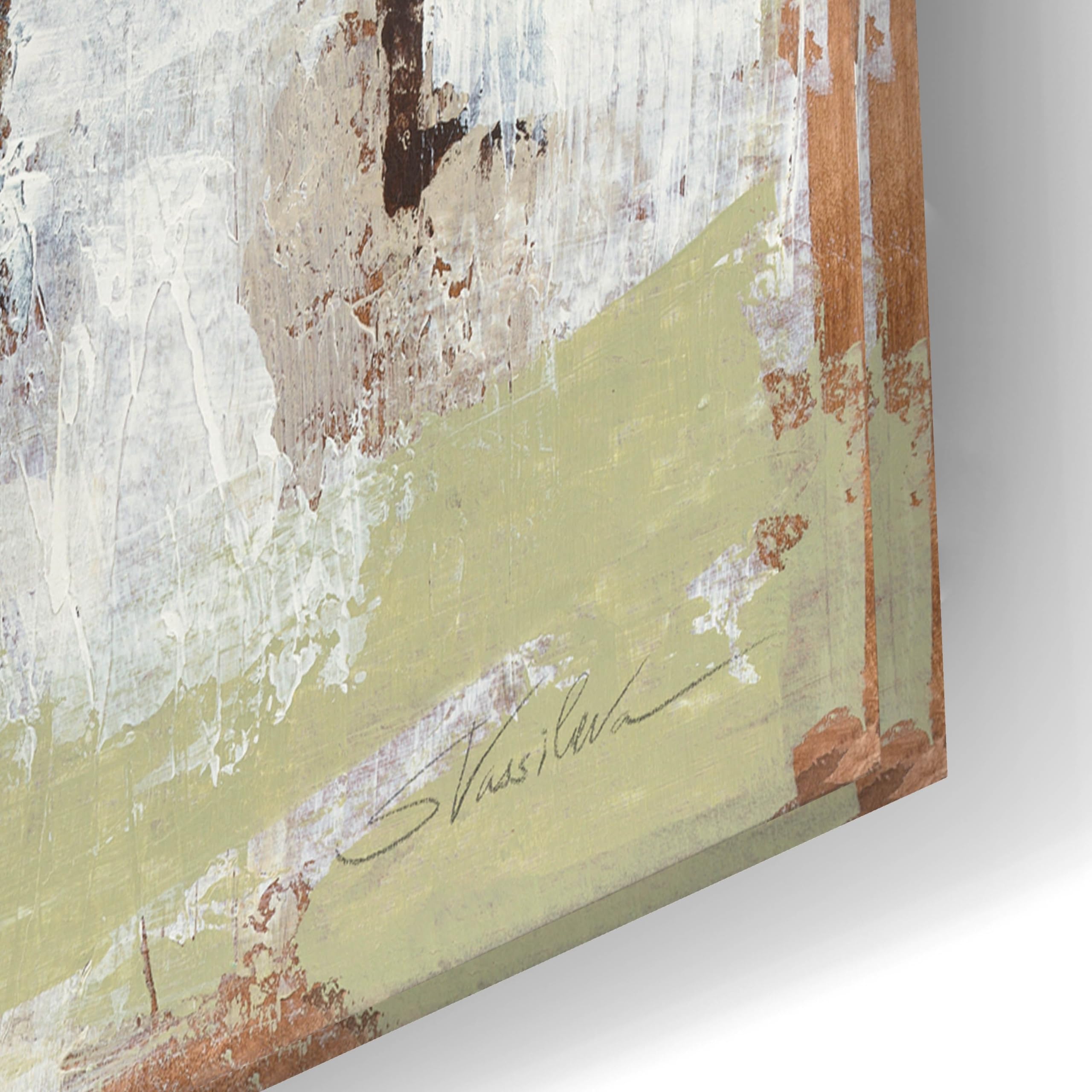 Silvia Vassileva Graffiti Wall III Acrylic Glass Wall Art - 24x16 Inches Modern Abstract Painting for Living Room, Bedroom & Office Decor