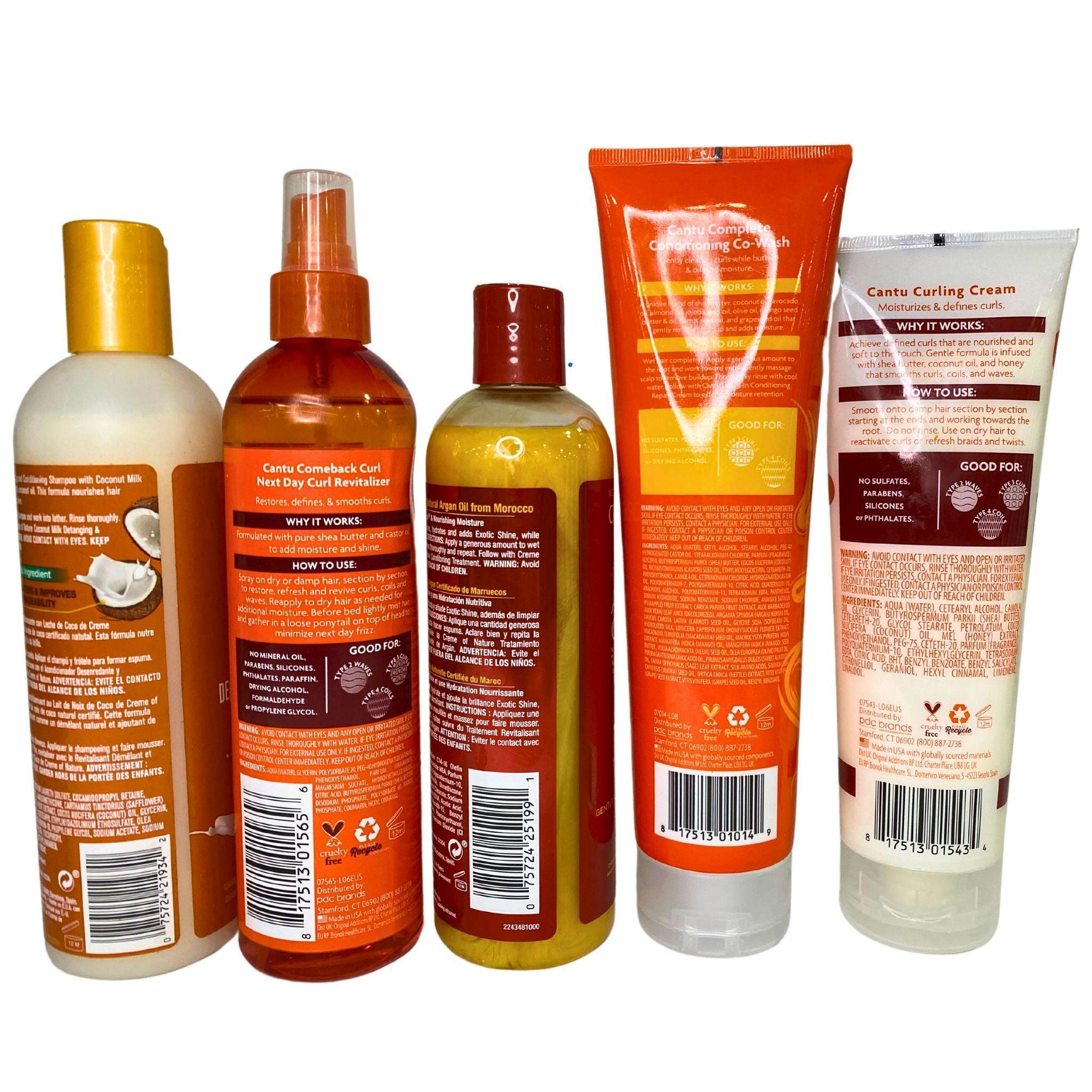 **Creme Of Nature & Cantu Hair Care Assorted Mix - 50 Pcs Lot for Natural Hair Growth & Styling - Perfect for Salons, Home Use & Travel**