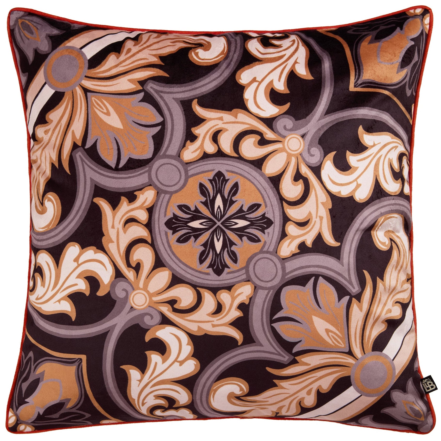 Laurence Llewelyn Bowen Festivo Black Decorative Throw Pillow - Perfect for Sofa, Bed & Home Decor