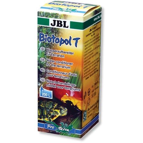 JBL Biotopol T 50ml Turtle Water Conditioner | Aquarium Water Treatment for Turtles, Fish & Reptiles | Removes Chlorine, Heavy Metals & Toxins | Perfect for Turtle Tanks, Aquatic Habitats & Terrariums