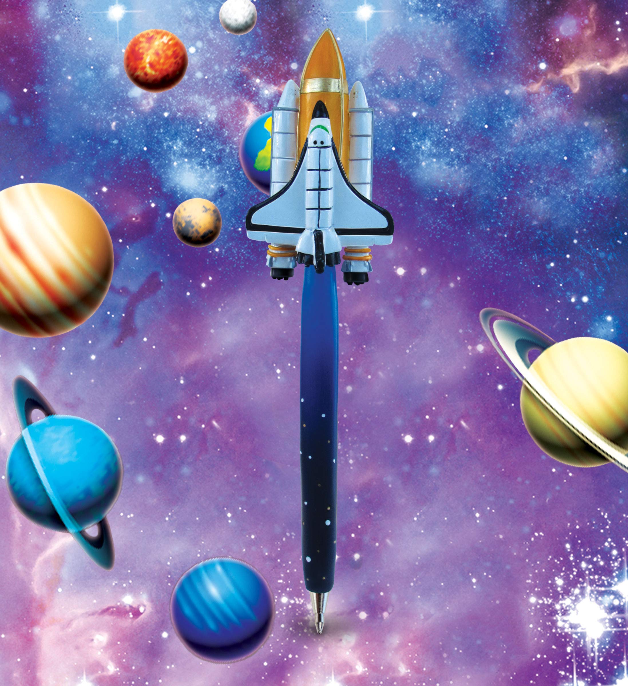 Space Shuttle Novelty Pen - Fun Ballpoint for Kids & Office Use