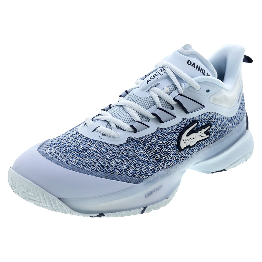 Men's AG LT23 Ultra DM Tennis Shoes - Light Blue & Navy | Breathable & Lightweight for Court Performance | Perfect for Tennis, Training & Casual Wear