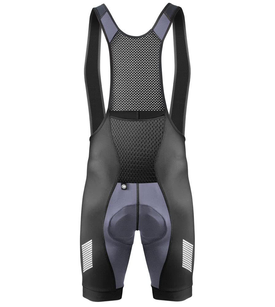 USA Elite Men's Padded Cycling Bib Shorts - High-Performance Long Distance Bike Shorts for Road & Mountain Biking | Made in USA | Perfect for Training, Racing & Endurance Rides