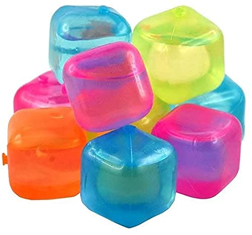Premium Silicone Ice Molds for Freezer - 24-Piece Reusable Ice Cube & Whisky Ball Molds Set (Multicolor) - Perfect for Cocktails, Whiskey, Cold Drinks & Party Beverages