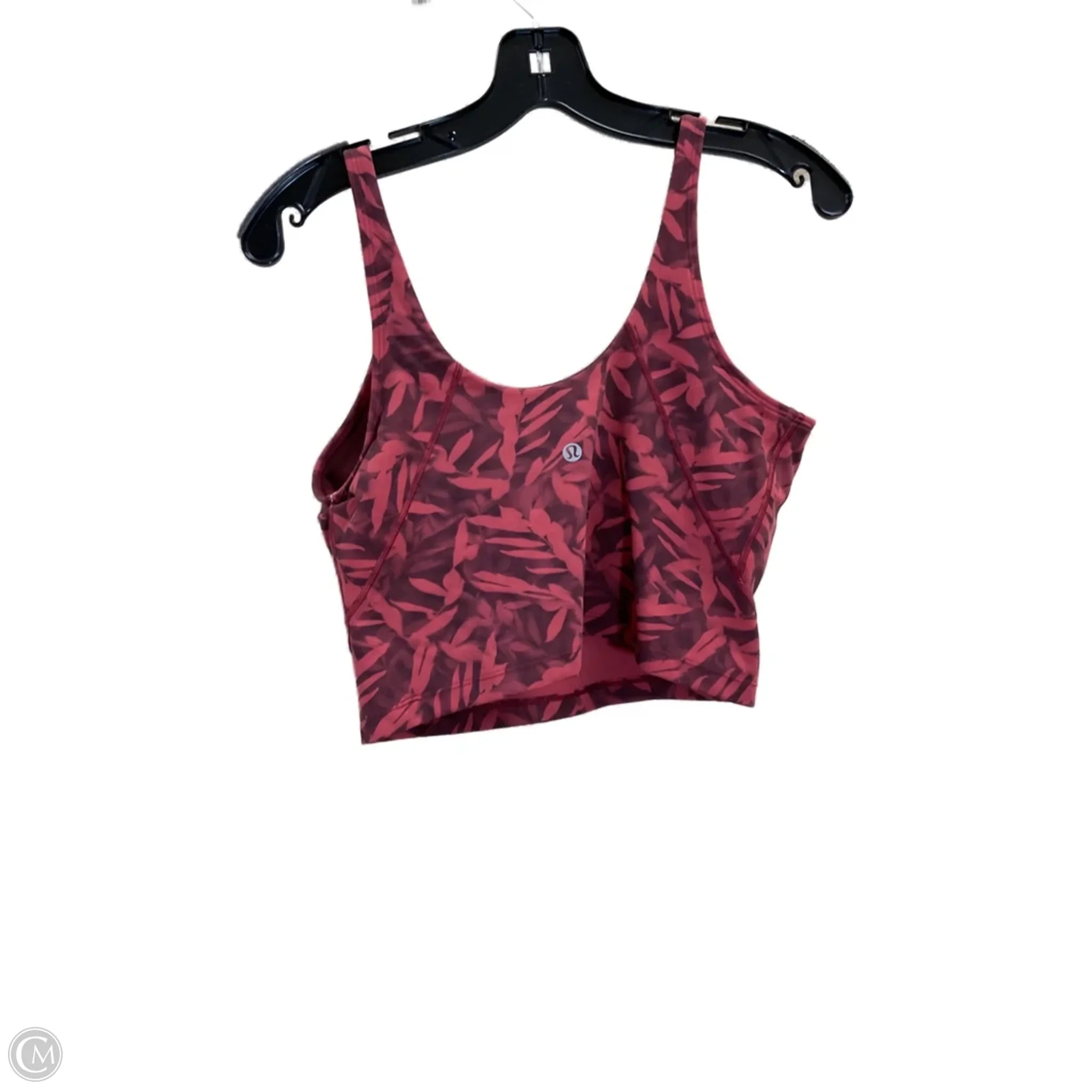 Lululemon Women's Red Athletic Sports Bra Medium - Perfect for Yoga, Running & Gym Workouts