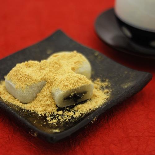 Premium Black Sesame Paste & Kinako Mochi - 8 Piece Japanese Dessert Set | Authentic Asian Snack for Tea Time, Gifts & Party Treats