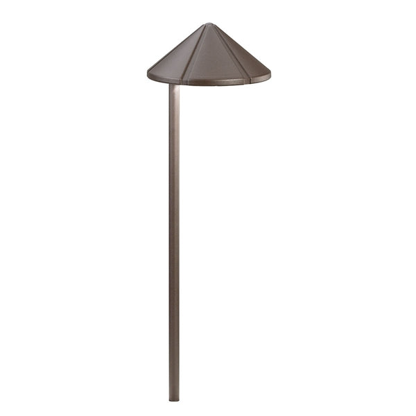 Kichler 15815AZT27R LED 2700K Side Mount Path Light in Textured Architectural Bronze - Outdoor Landscape Lighting for Garden, Walkway, and Driveway Illumination